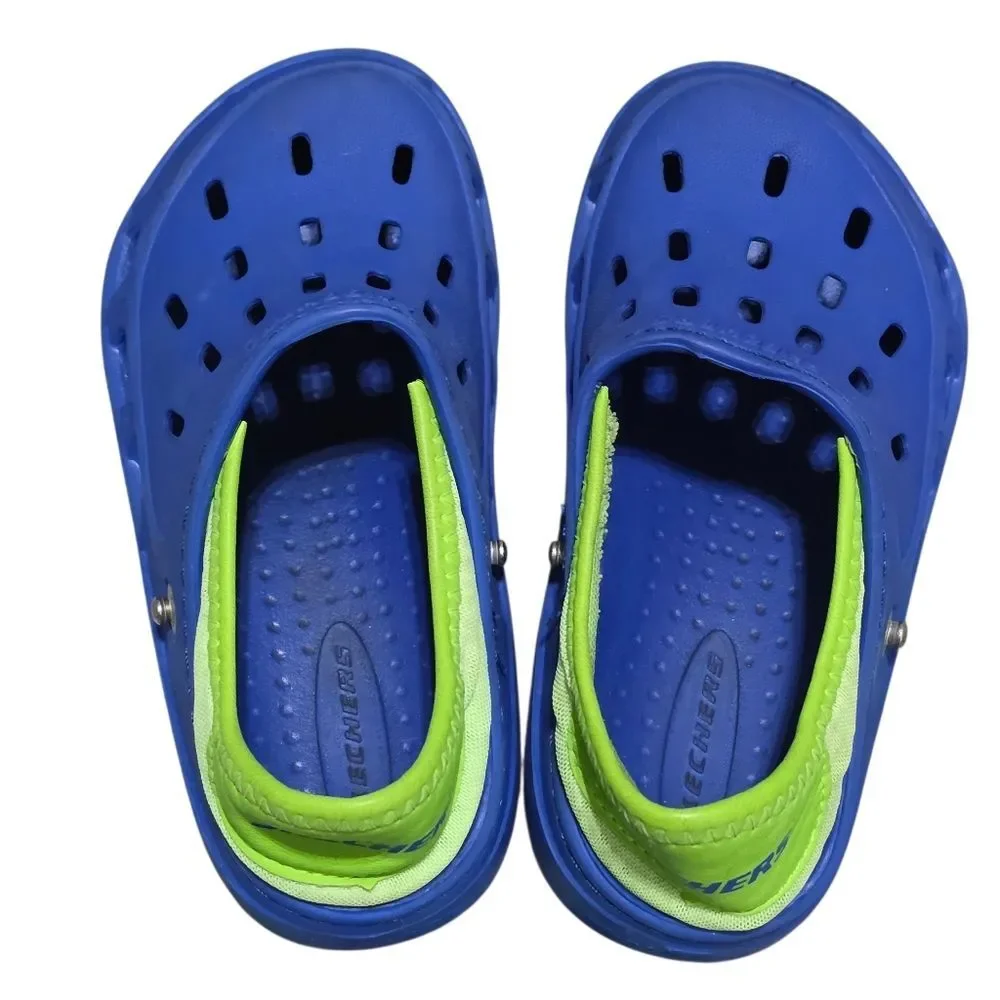 Skechers Kids Vibrant Blue and Lime Water Shoes